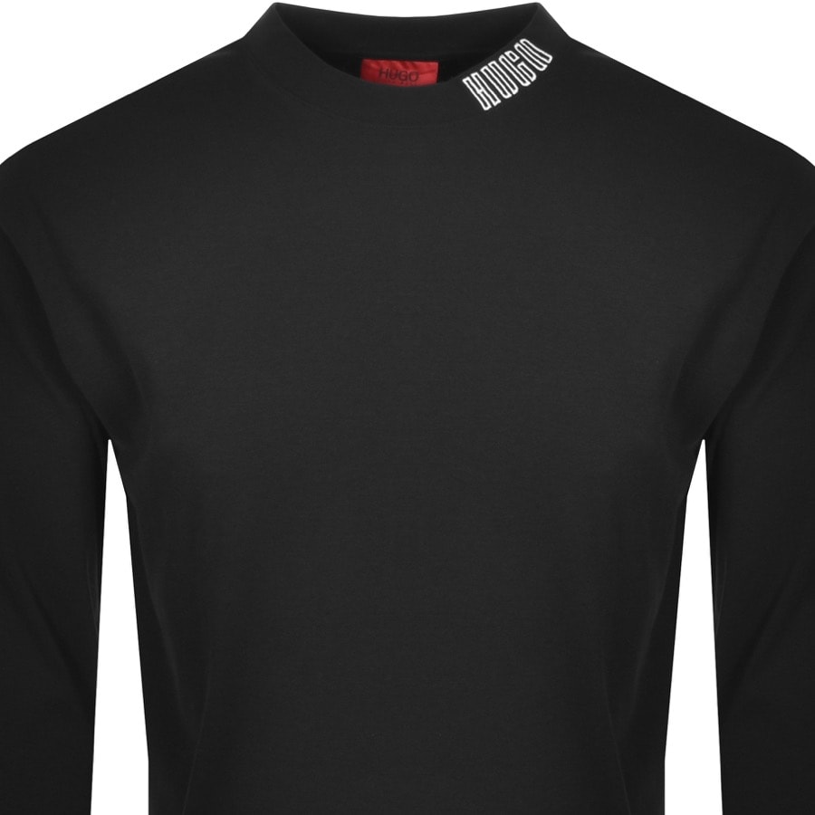 Alternative Image for ProductHUGO Dotch Long Sleeve T Shirt Black2